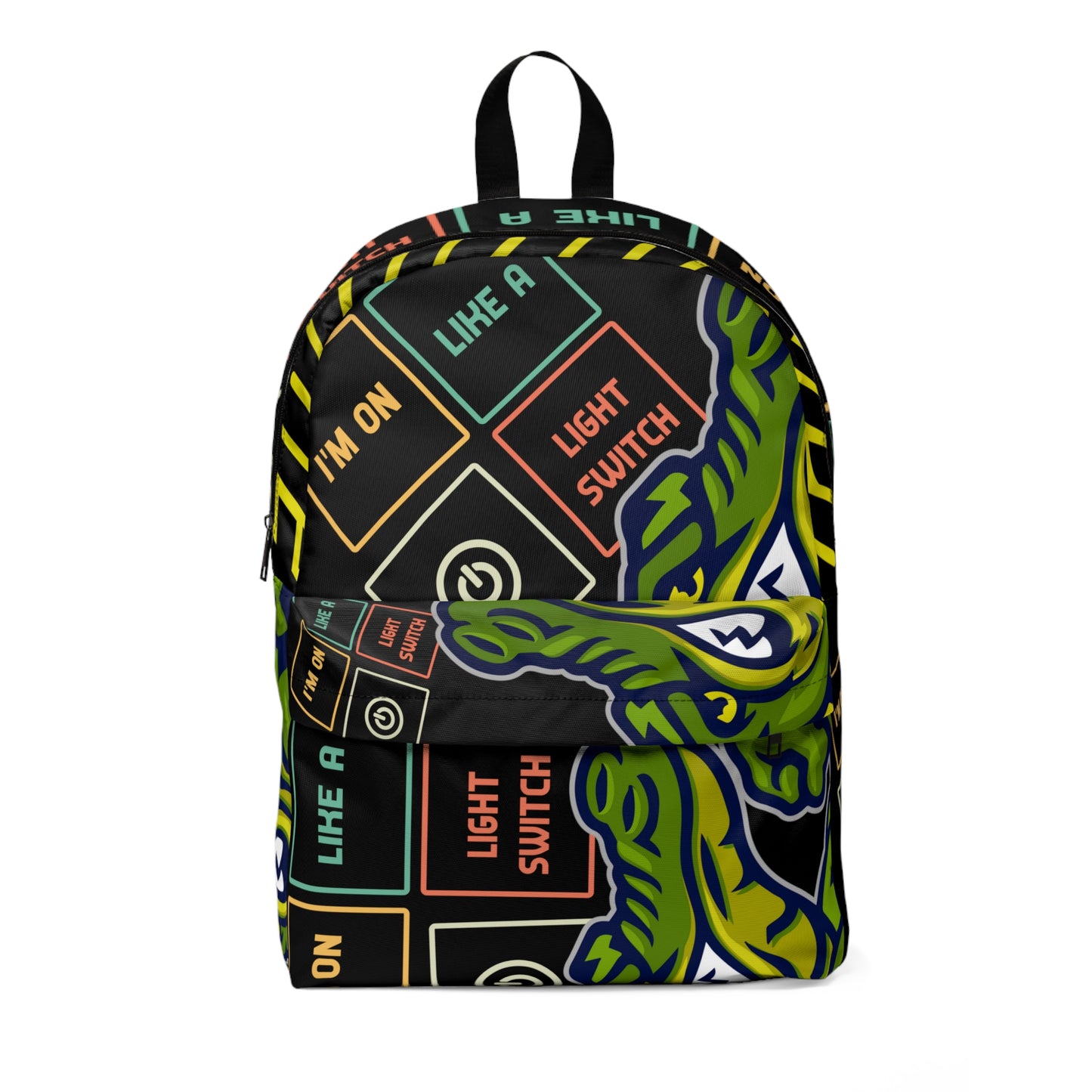 Black Flawdawear Limited Edition OG Flawda Mane "I'm On Like A Light Switch" Classic Backpack