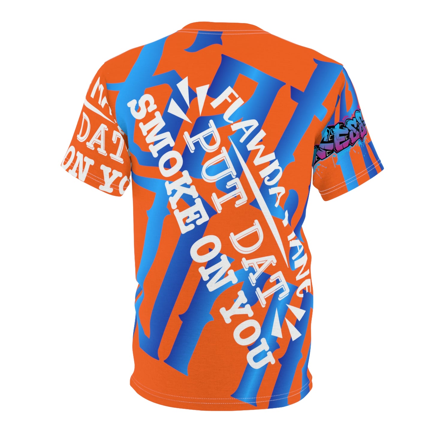 Orange Gator Drip Exclusive Supa-Heavy Excess-Stunna Hypa-Flex Limited Edition OG Alligator Playuz “Flawda Mane Put Dat Smoke On You” Unisex Cut & Sew Playuz Tee