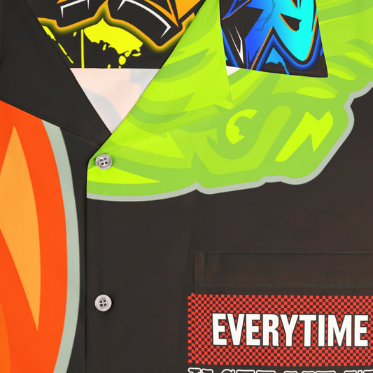 Black Flawdawear Limited Edition OG Rich Daddy “Everytime U See Me I’m 100k Richa” Men’s Hawaiian Playuz Shirt