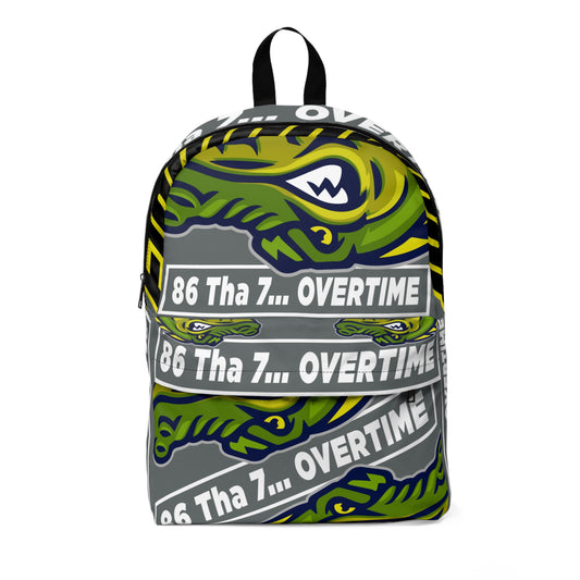 Grey Flawdawear Limited Edition OG Alligator Playuz "86 Tha 7 OVERTIME" Classic Backpack