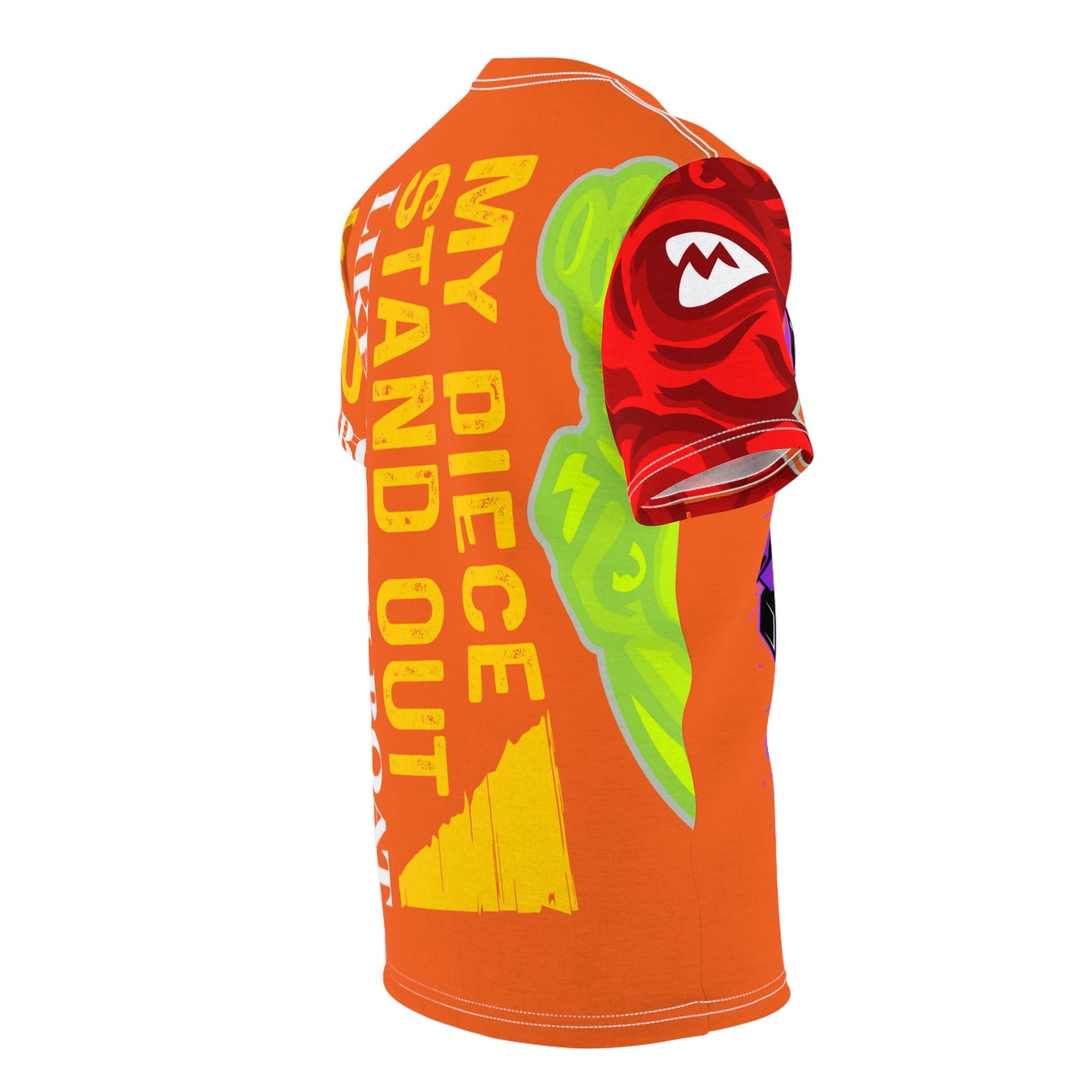 Orange Flawdawear Limited Edition OG Flawda Mane “My Piece Stand Out Like A Sailboat” Unisex Cut & Sew Playuz Tee