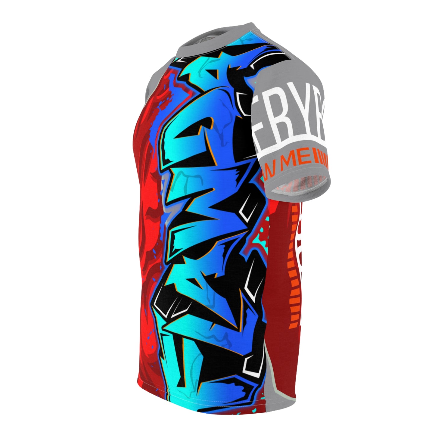 Grey/Red Flawdawear Limited Edition OG Flawda Mane “Everybody Know Me” Unisex Cut & Sew Playuz Tee