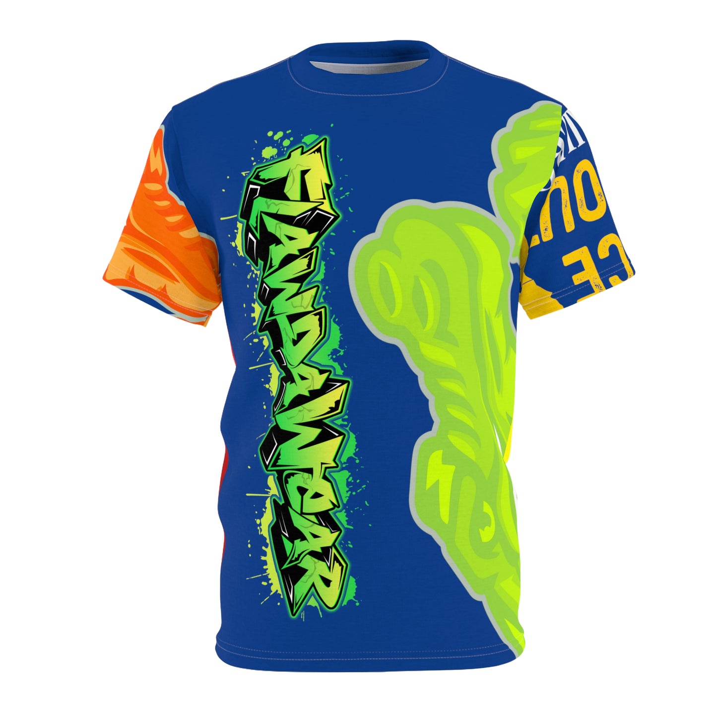 Dark Blue Flawdawear Limited Edition OG Flawda Mane “My Piece Stand Out Like A Sailboat” Unisex Cut & Sew Playuz Tee