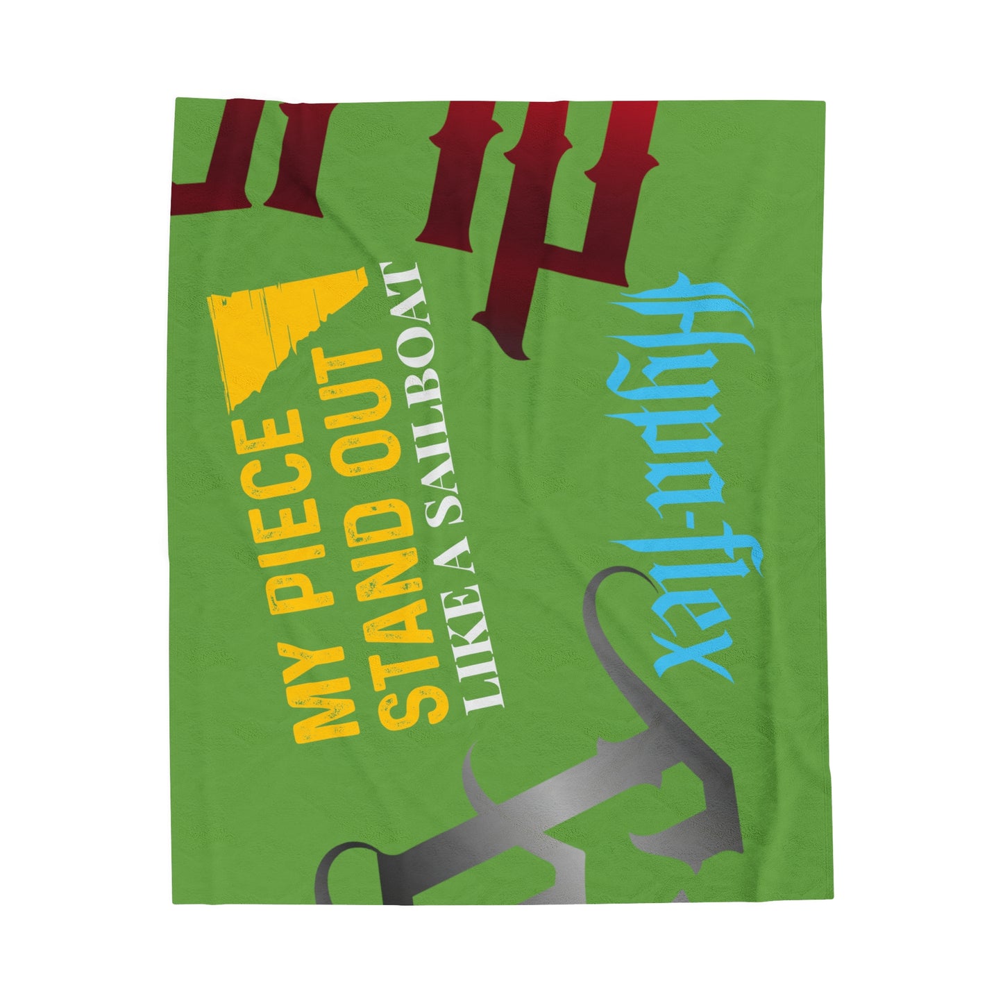 Light Green Gator Drip Exclusive Supa-Heavy Excess-Stunna Hypa-Flex Limited Edition OG Flawda Mane “My Piece Stand Out Like A Sailboat” Velveteen Plush Playuz Blanket