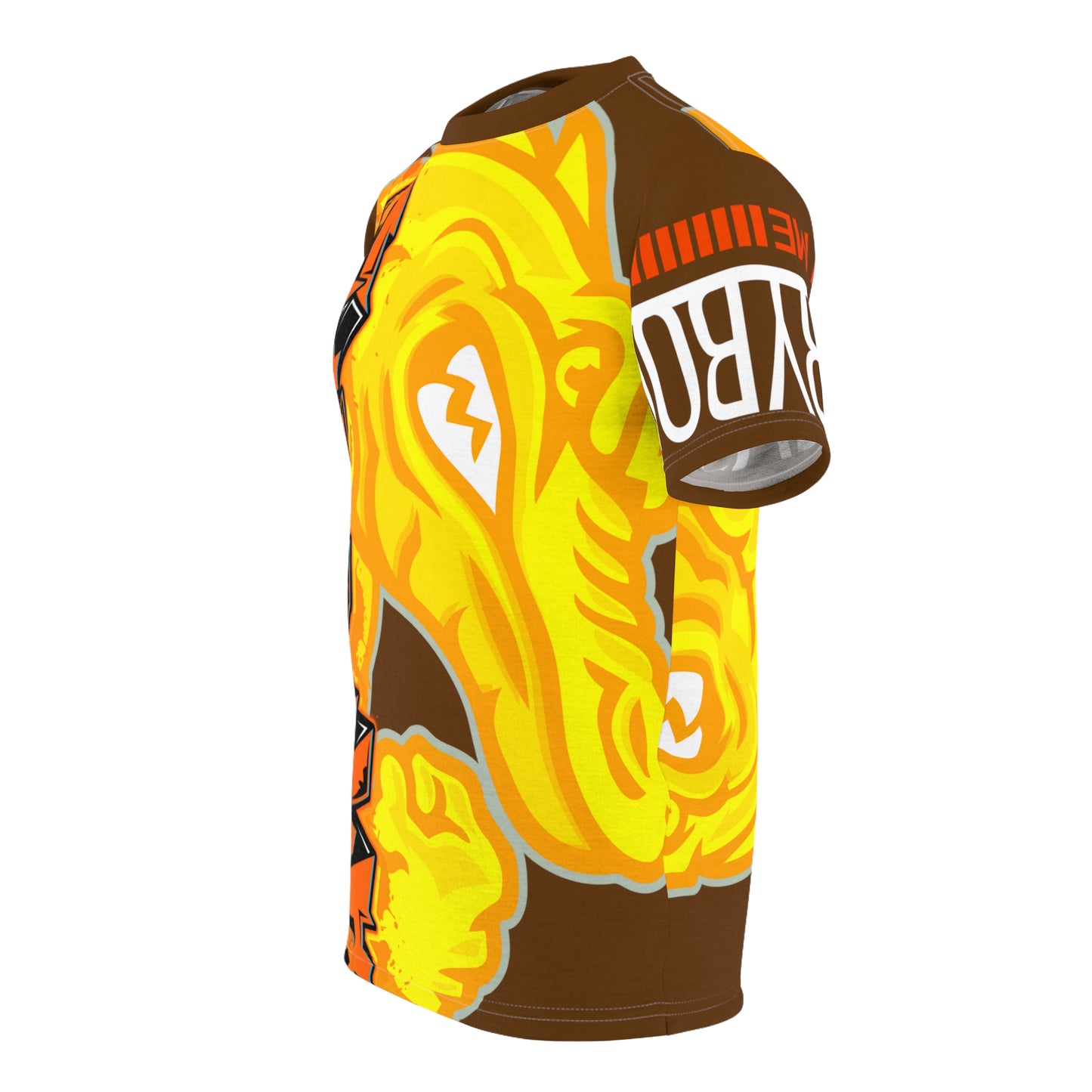 Brown/Yellow Flawdawear Limited Edition OG Flawda Mane “Everybody Know Me” Unisex Cut & Sew Playuz Tee