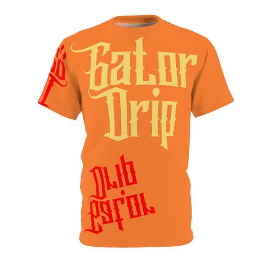 Crusta Gator Drip Exclusive Supa-Heavy Excess-Stunna Flex Alligator Playuz Limited Edition OG Multi-Logo Flawda Mane “Had 2 Make A Change 2 Start Seeing Change" Unisex Cut & Sew Playuz Tee