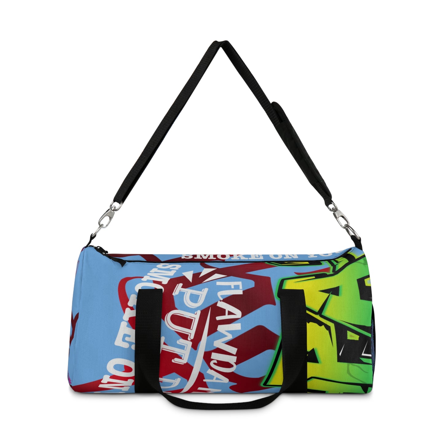 Light Blue Gator Drip Exclusive Supa-Heavy Excess-Stunna Hypa-Flex Limited Edition OG Alligator Playuz “Flawda Mane Put Dat Smoke On You” Duffle Playuz Bag