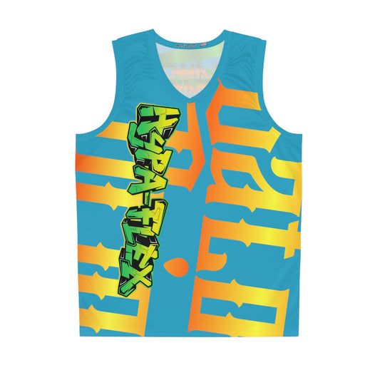 Turquoise Gator Drip Exclusive Supa-Heavy Excess-Stunna Hypa-Flex Limited Edition OG Flawda Mane “From Ramen Noodles To 5 Star" Basketball Playuz Jersey