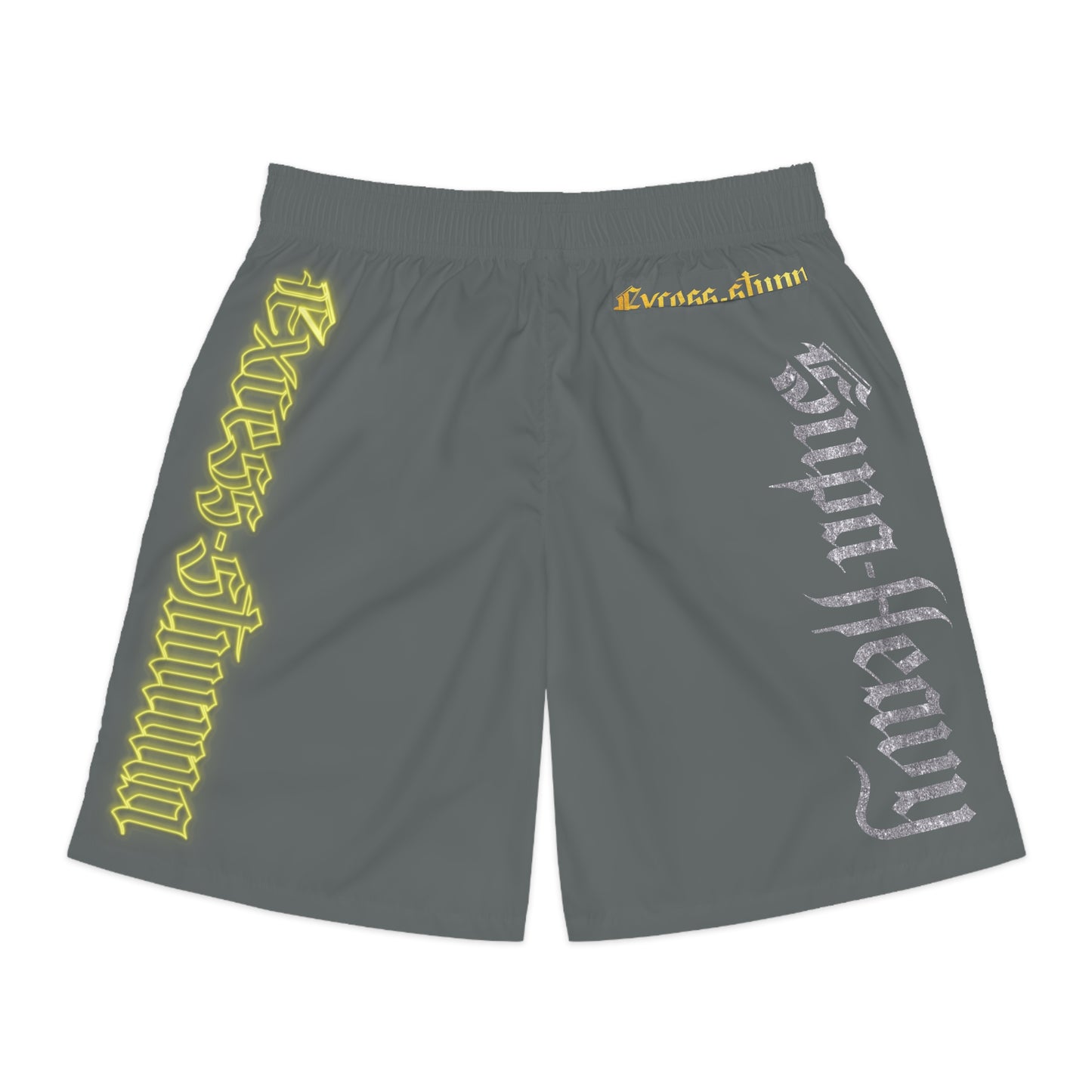 Dark Grey Gator Drip Exclusive Supa-Heavy Excess-Stunna Hypa-Flex Limited Edition OG “Excess-Stunna Collection” Men's Jogguz Playuz Shorts