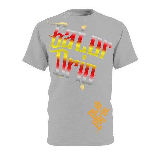 Light Grey Gator Drip Exclusive Supa-Heavy Excess-Stunna Flex Alligator Playuz Limited Edition OG Multi-Logo Flawda Mane “Got A Big Crib Wit A Long Driveway" Unisex Cut & Sew Playuz Tee