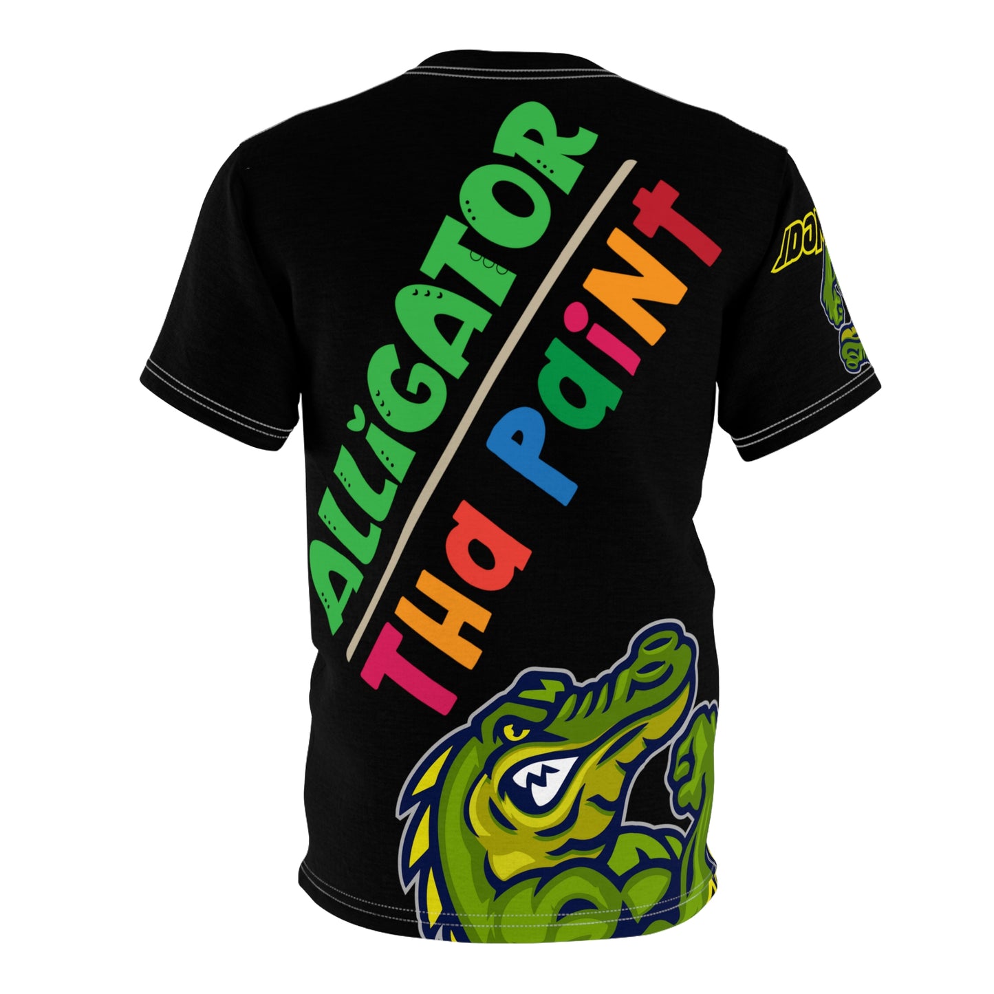 Black Flawdawear Limited Edition OG Alligator Papuh Playuz “Alligator Tha Paint” Unisex Cut & Sew Playuz Tee