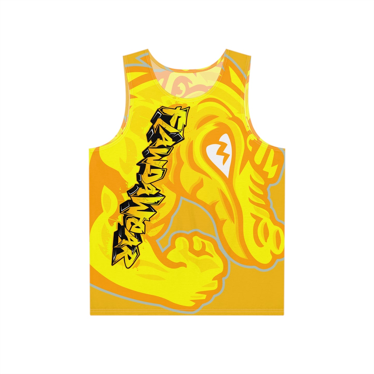 Yellow Flawdawear Limited Edition OG Flawda Mane “Ribs Cook’n N’ Tha Yard” Men’s Playuz Tank