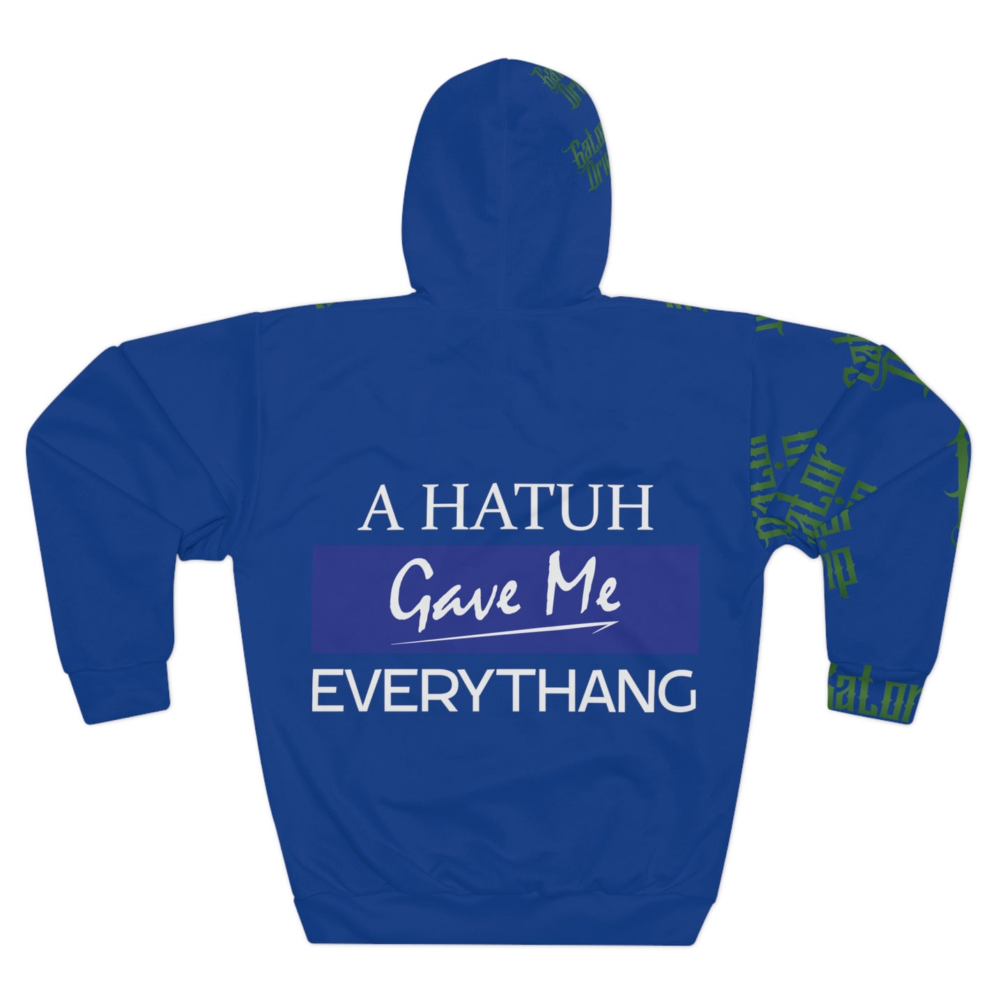 Dark Blue Gator Drip Exclusive Supa-Heavy Excess-Stunna Hypa-Flex Limited Edition OG Flawda Mane "A Hatuh Gave Me Everythang" Unisex Pullover Playuz Hoodie