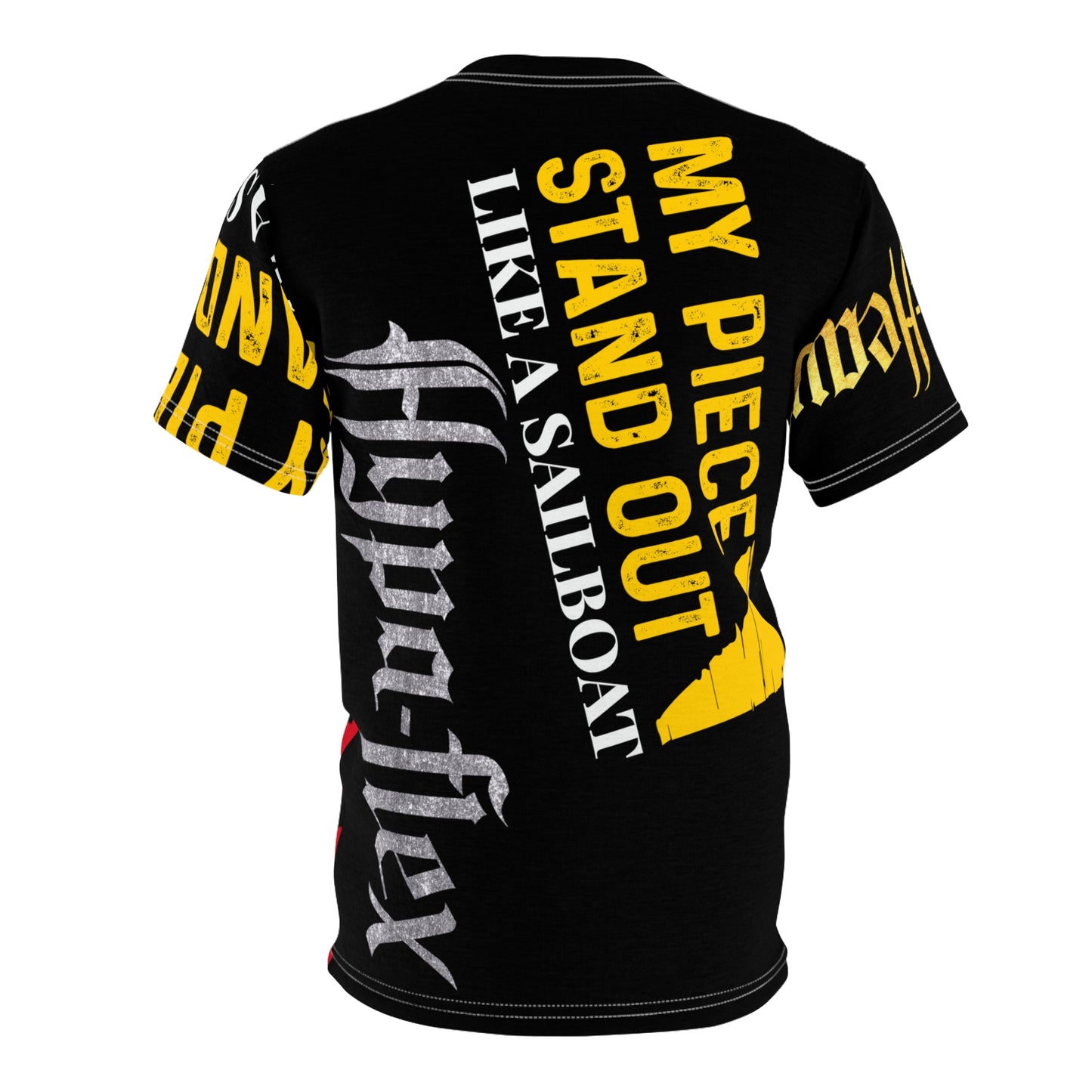 Black Gator Drip Exclusive Supa-Heavy Excess-Stunna Hypa-Flex Limited Edition OG Flawda Mane “My Piece Stand Out Like A Sailboat” Unisex Cut & Sew Playuz Tee