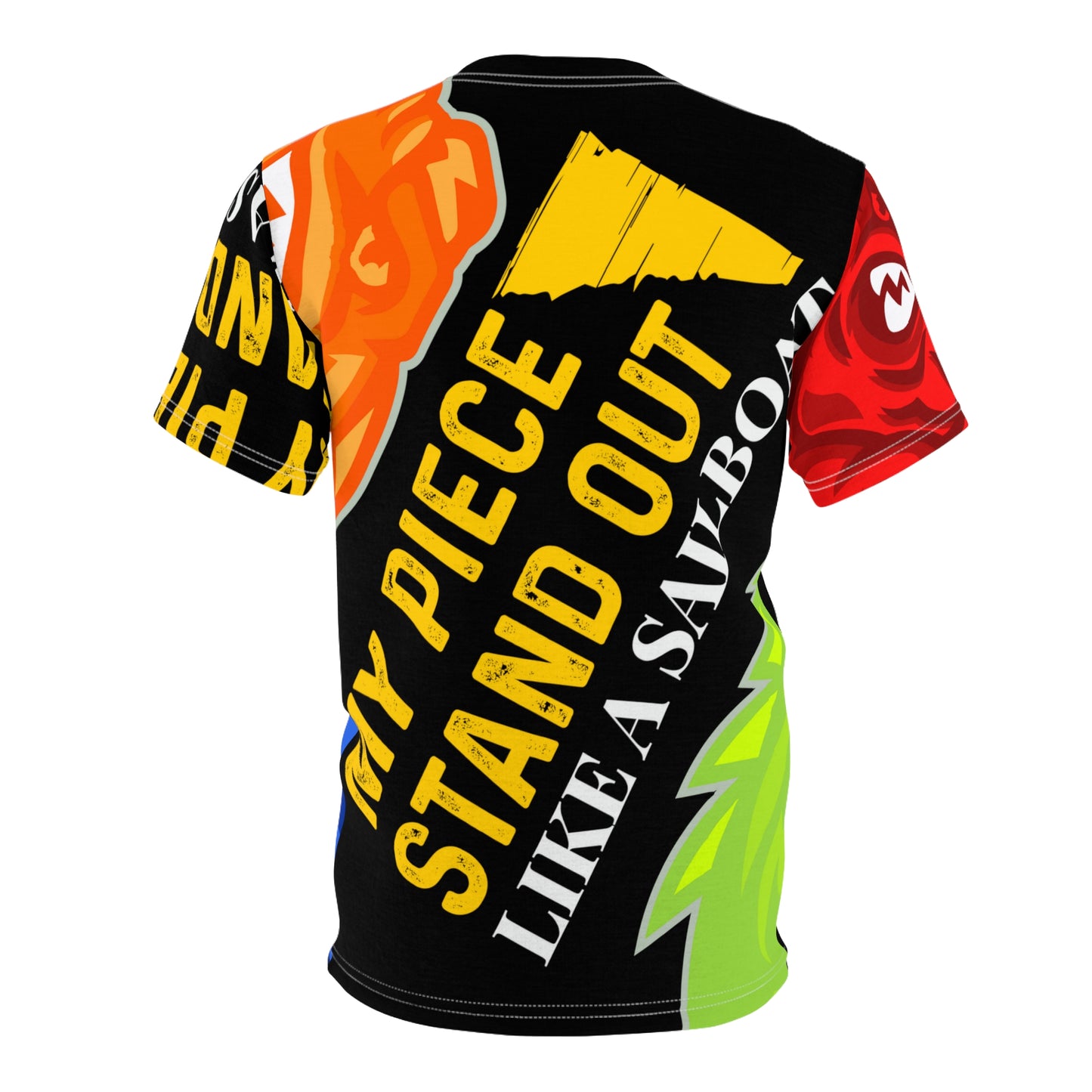 Black Flawdawear Limited Edition OG Flawda Mane “My Piece Stand Out Like A Sailboat” Unisex Cut & Sew Playuz Tee