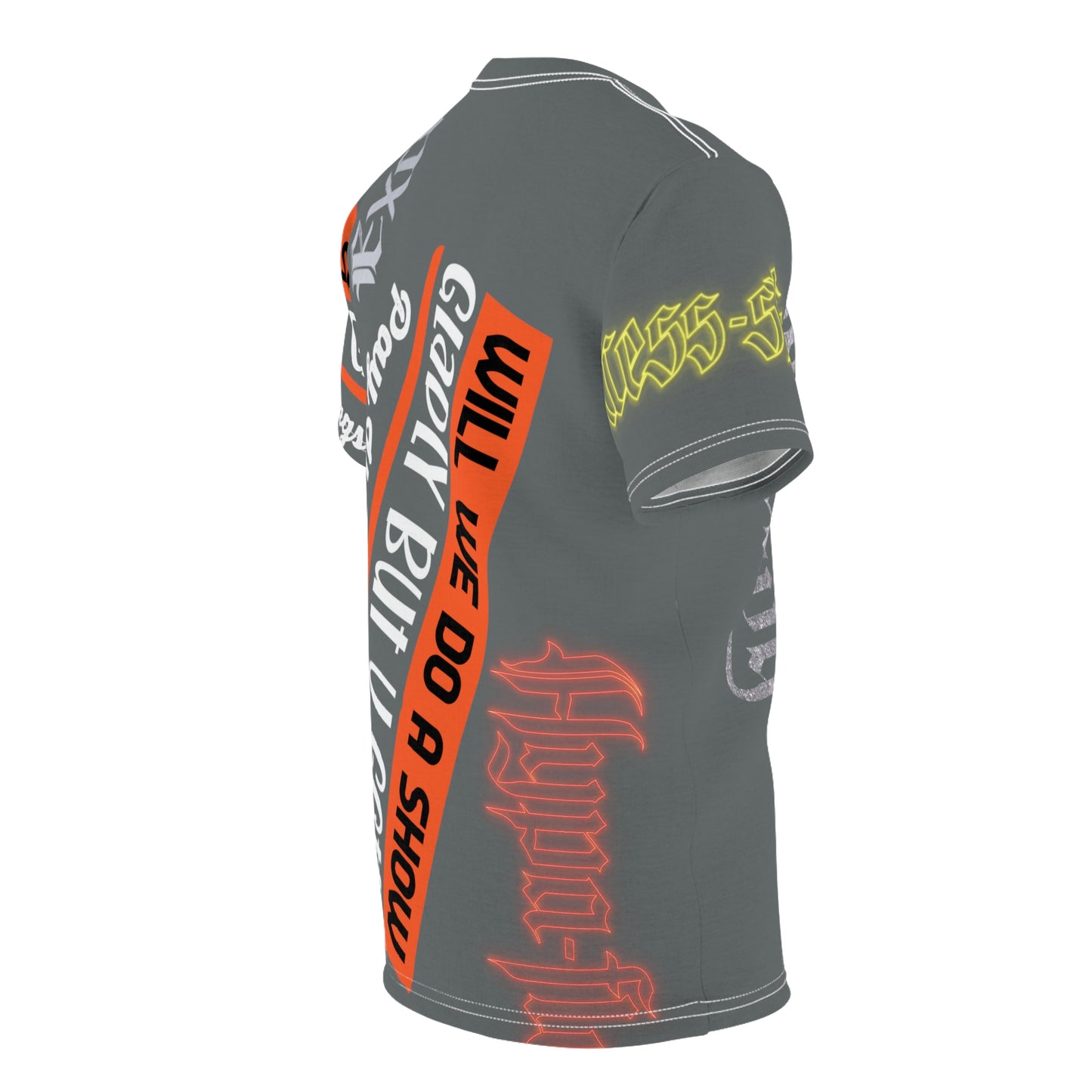 Dark Grey Gator Drip Exclusive Supa-Heavy Excess-Stunna Hypa-Flex Limited Edition OG Rich Daddy “Will We Do A Show Gladly But U Gotta Pay Us In Bags G” Unisex Cut & Sew Playuz Tee