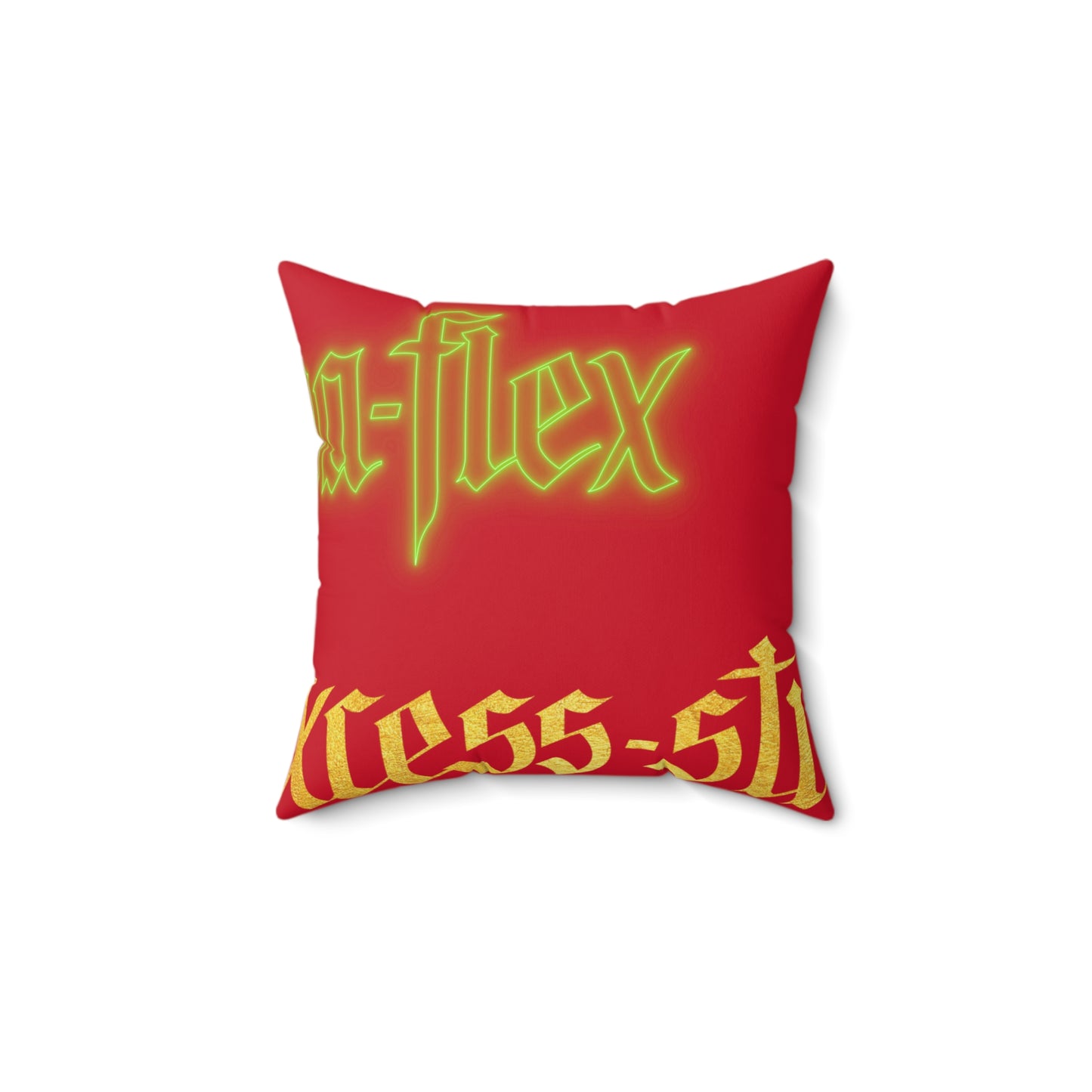 Dark Red Gator Drip Exclusive Supa-Heavy Excess-Stunna Hypa-Flex Limited Edition OG Alligator Playuz “Alligator Tha Paint” Spun Polyester Square Playuz Pillow