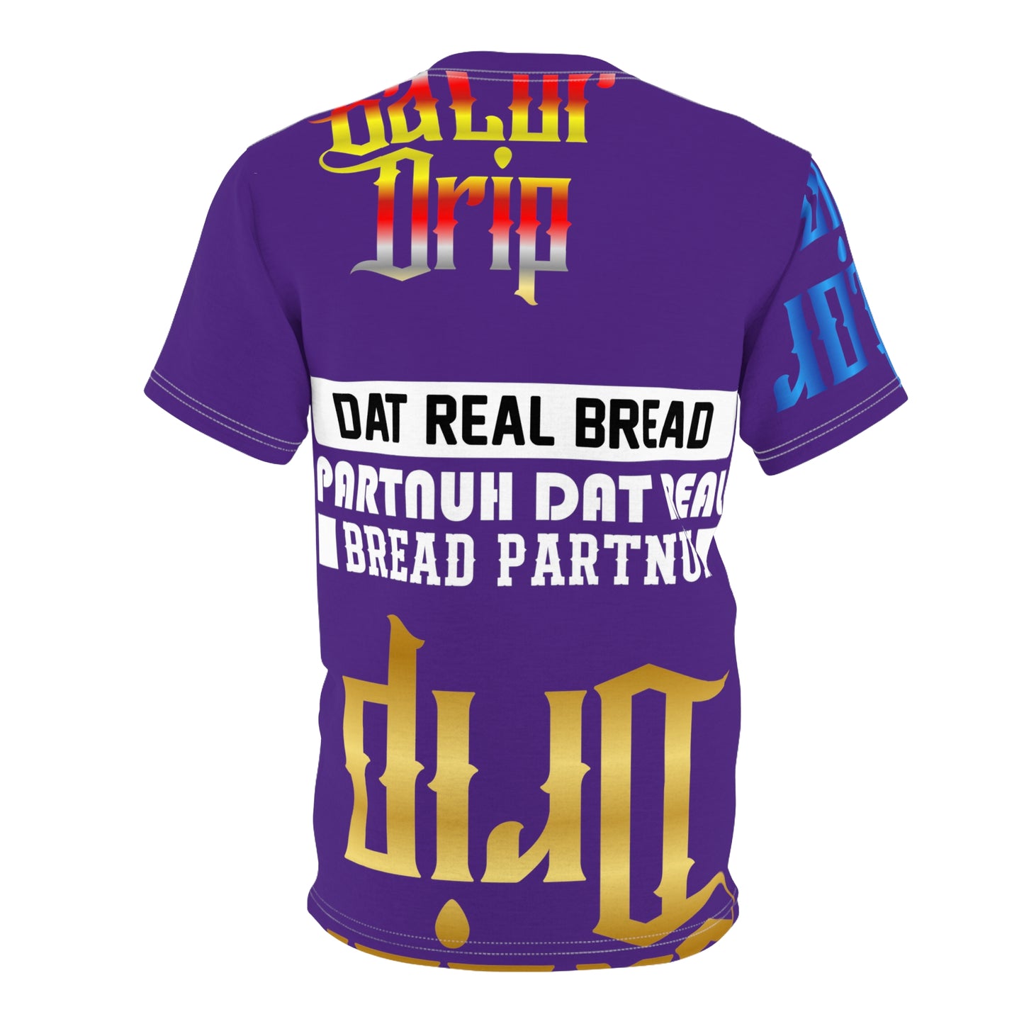 Purple Gator Drip Exclusive Supa-Heavy Excess-Stunna Flex Alligator Playuz Limited Edition OG Multi-Logo Rich Daddy “Dat Real Bread Partnuh Dat Real Bread Partnuh” Unisex Cut & Sew Playuz Tee