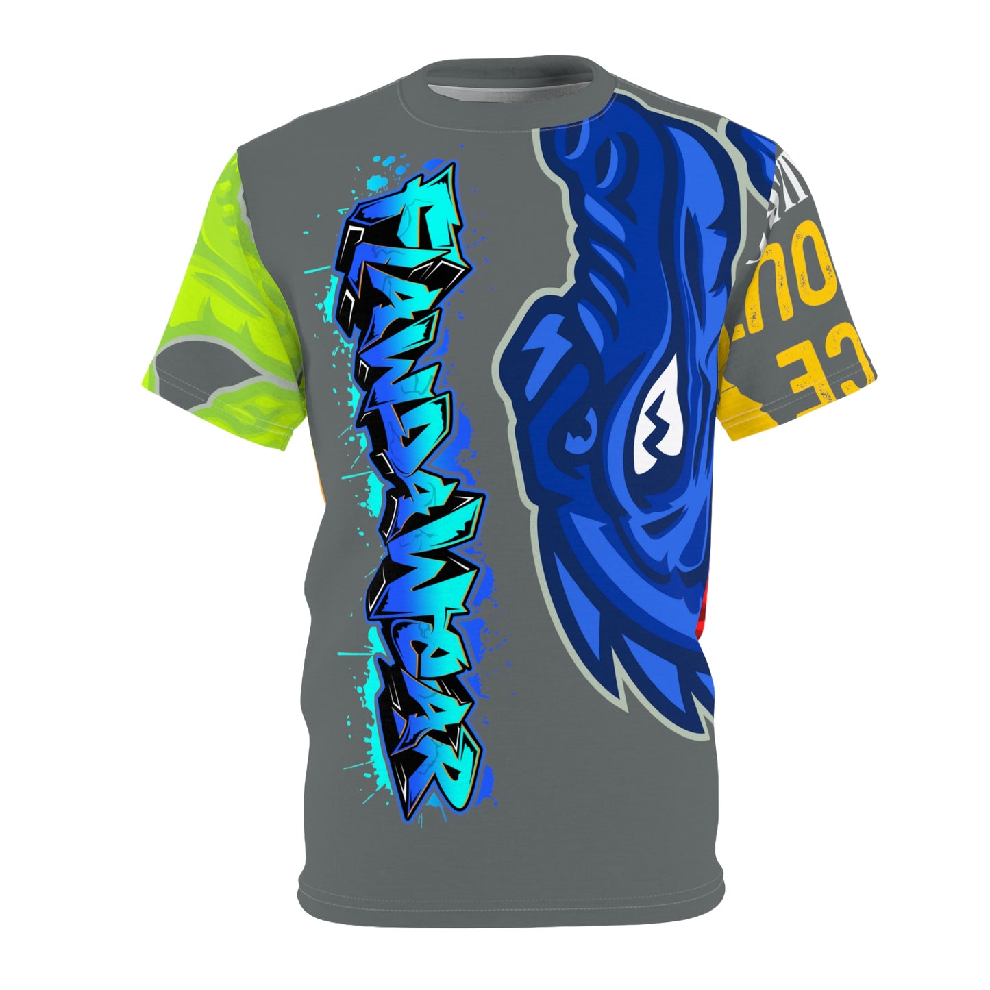 Dark Grey Flawdawear Limited Edition OG Flawda Mane “My Piece Stand Out Like A Sailboat” Unisex Cut & Sew Playuz Tee