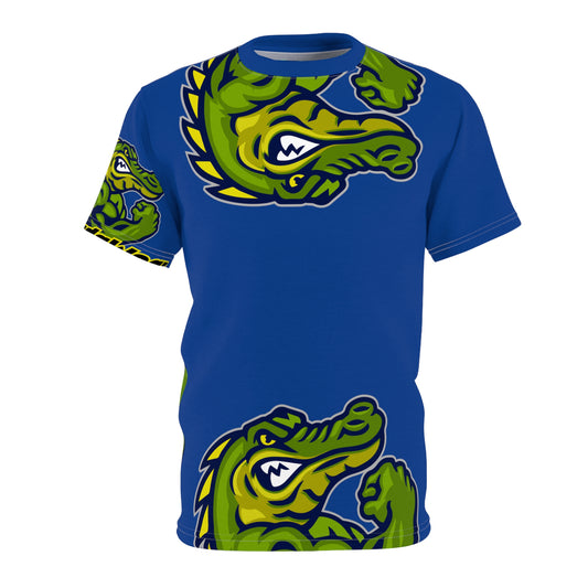 Dark Blue Flawdawear Limited Edition OG Alligator Papuh Playuz “I’m Paid Every Which Way” Unisex Cut & Sew Playuz Tee