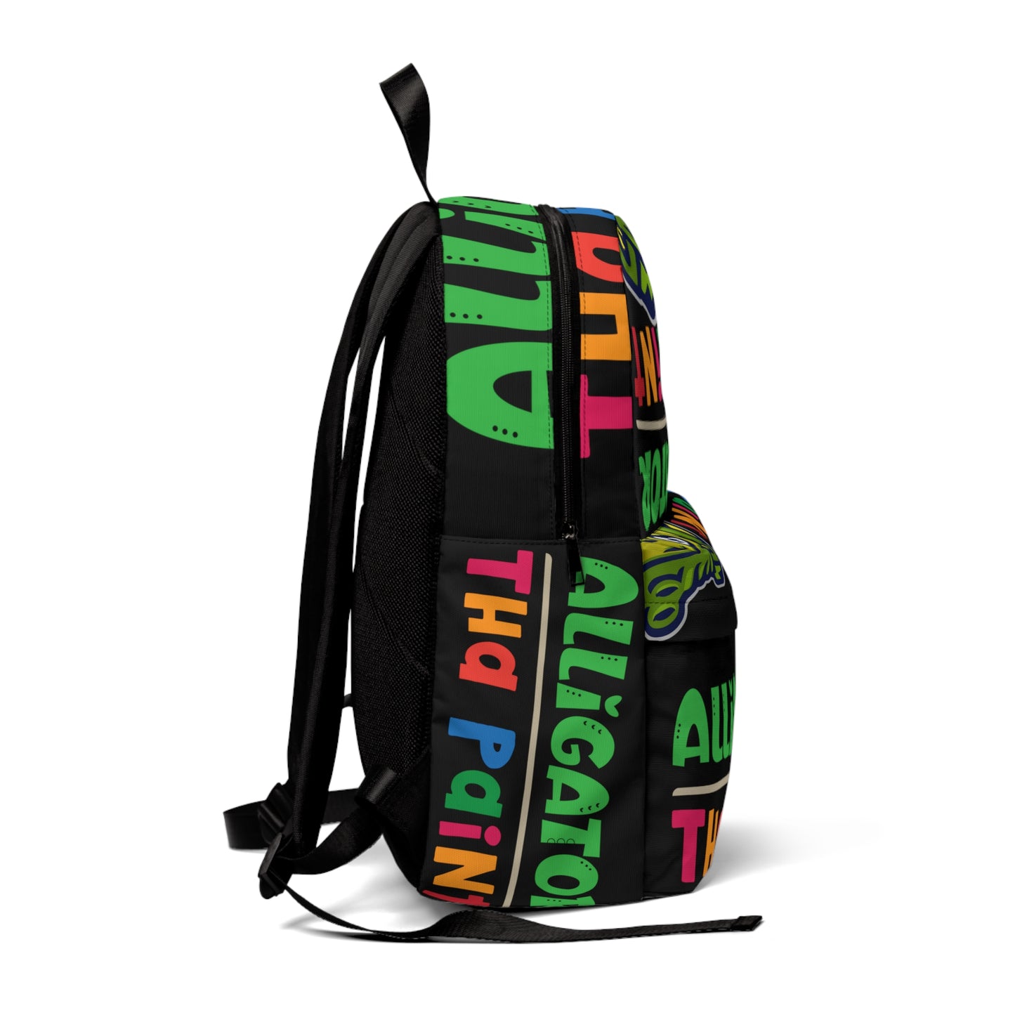Black Flawdawear Limited Edition OG Alligator Playuz "Alligator Tha Paint" Classic Backpack