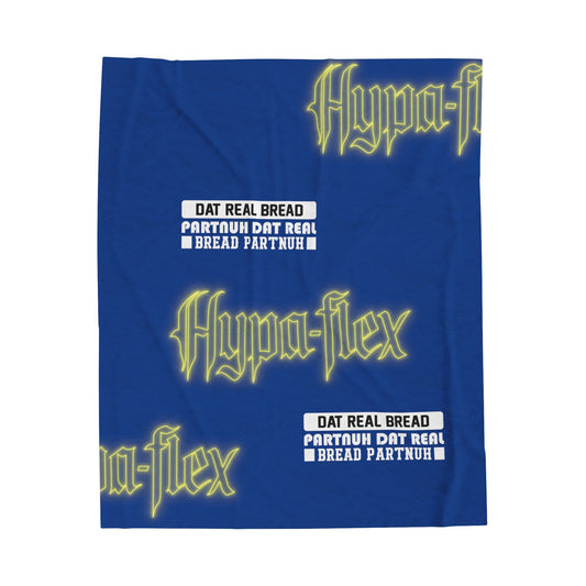 Dark Blue Gator Drip Exclusive Supa-Heavy Excess-Stunna Hypa-Flex Limited Edition OG Alligator Playuz “Dat Real Bread Partnuh Dat Real Bread Partnuh” Velveteen Plush Playuz Blanket