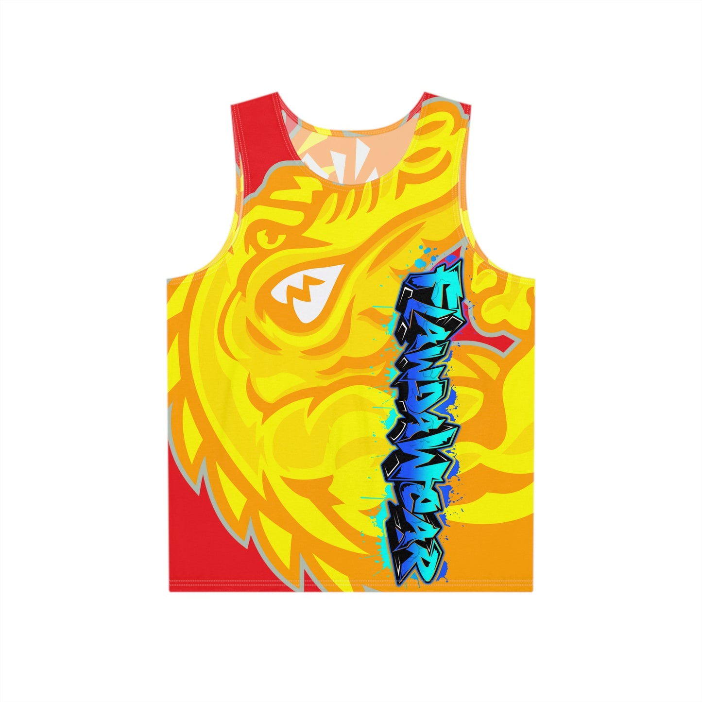 Red/Yellow Flawdawear Limited Edition OG Alligator Playuz “Flawda Mane Put Dat Smoke On You” Men’s Playuz Tank