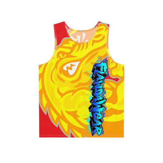 Red/Yellow Flawdawear Limited Edition OG Alligator Playuz “Flawda Mane Put Dat Smoke On You” Men’s Playuz Tank