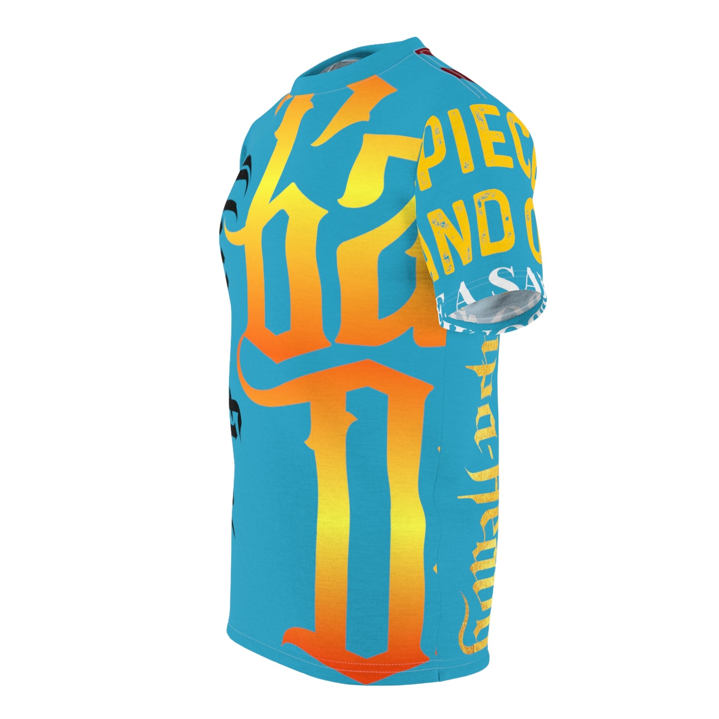 Turquoise Gator Drip Exclusive Supa-Heavy Excess-Stunna Hypa-Flex Limited Edition OG Flawda Mane “My Piece Stand Out Like A Sailboat” Unisex Cut & Sew Playuz Tee