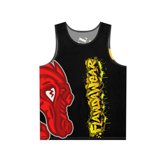 Black Flawdawear Limited Edition OG Flawda Mane “My Piece Stand Out Like A Sailboat” Men’s Playuz Tank