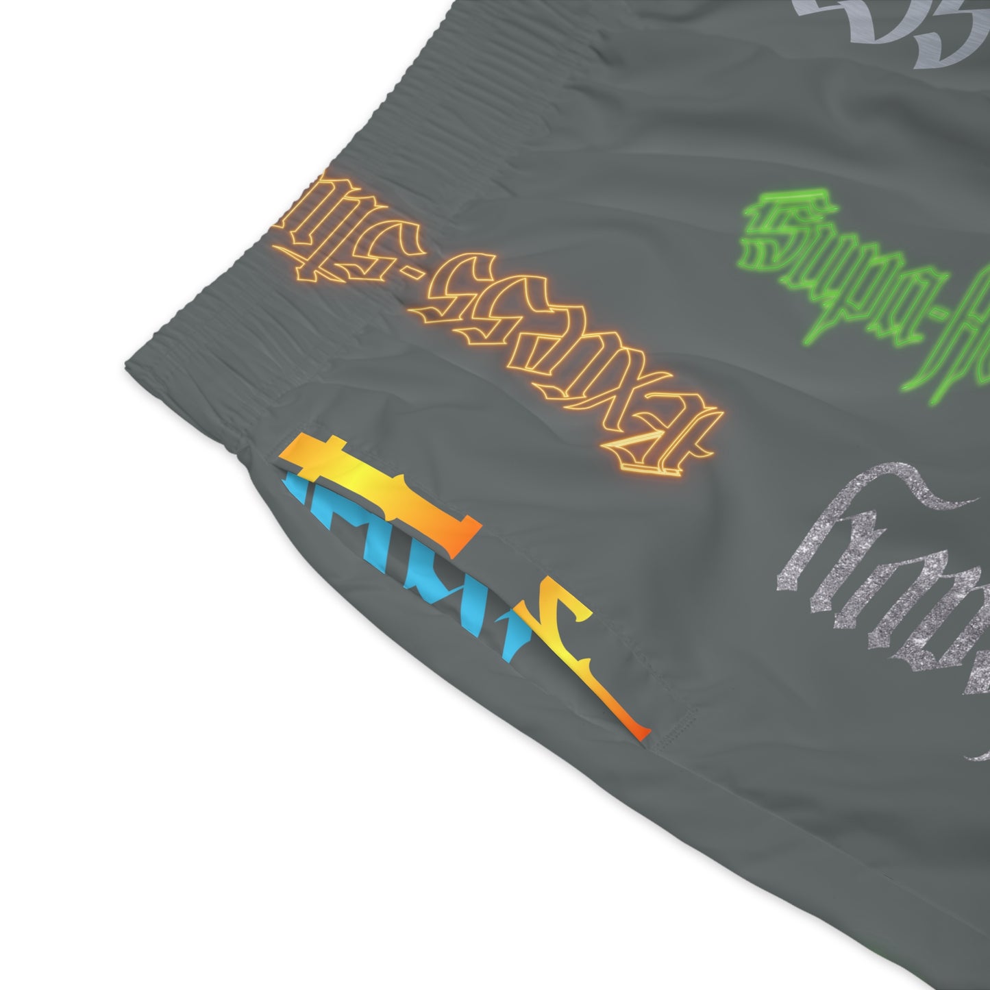 Dark Grey Gator Drip Exclusive Supa-Heavy Excess-Stunna Hypa-Flex Limited Edition OG Rich Daddy “Will We Do A Show Gladly But U Gotta Pay Us In Bags G” Men’s Jogguz Playuz Shorts