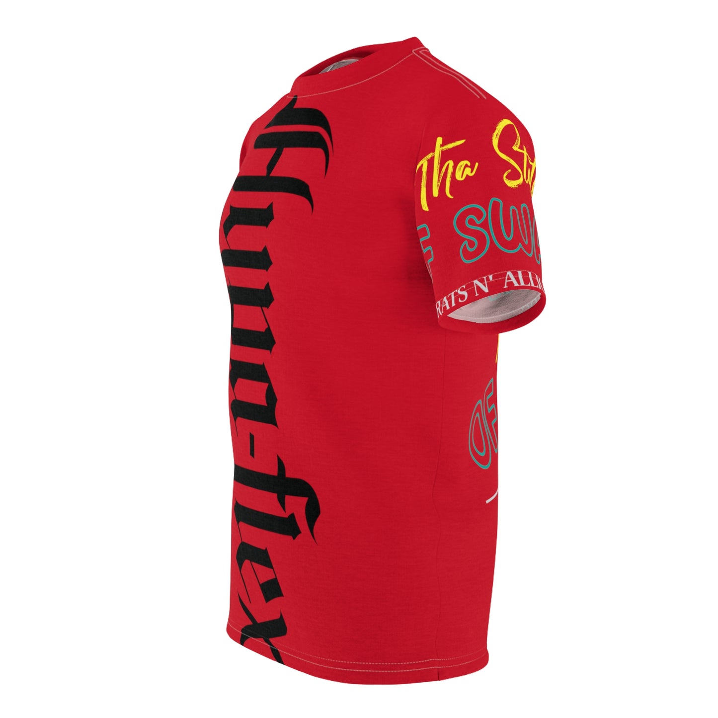 Red Gator Drip Exclusive Supa-Heavy Excess-Stunna Hypa-Flex Limited Edition OG Flawda Mane “Tha State Of Swamp Rats N’ Alligators” Unisex Cut & Sew Playuz Tee