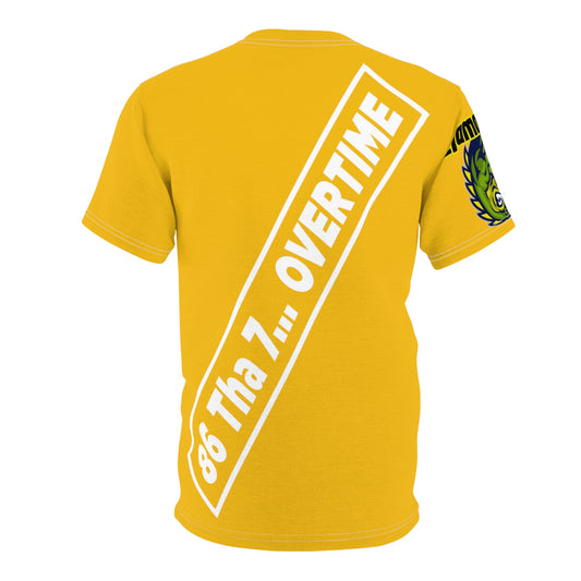 Yellow Flawdawear Alligator Playuz “86 Tha 7… OVERTIME” Limited Edition OG Unisex Cut & Sew Playuz Tee