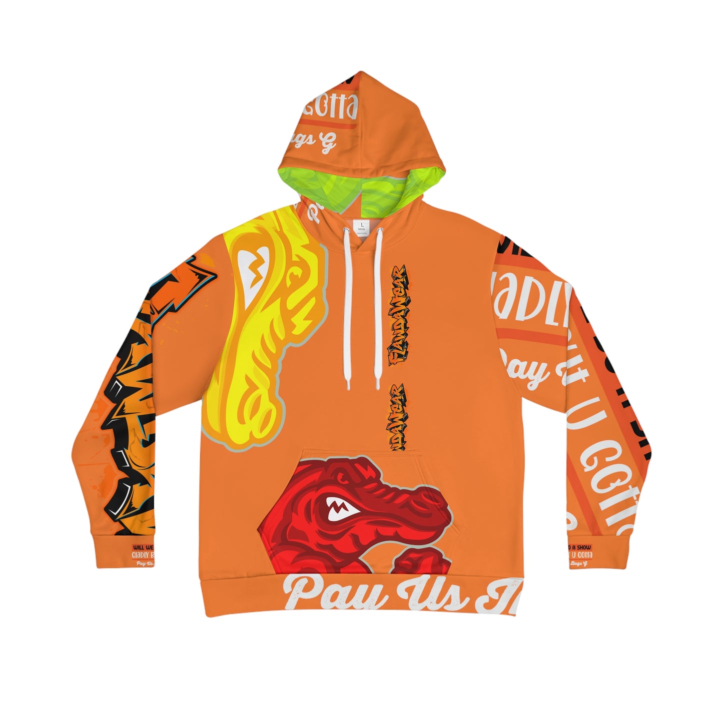 Crusta Flawdawear Limited Edition OG Rich Daddy “Will We Do A Show Gladly But U Gotta Pay Us In Bags G” Men's Playuz Hoodie