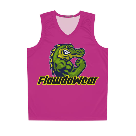 Pink Flawdawear Limited Edition OG Rich Daddy "Tha WAPO Truck Ain't Enuf Papuh Fo Thih" Basketball Playuz Jersey