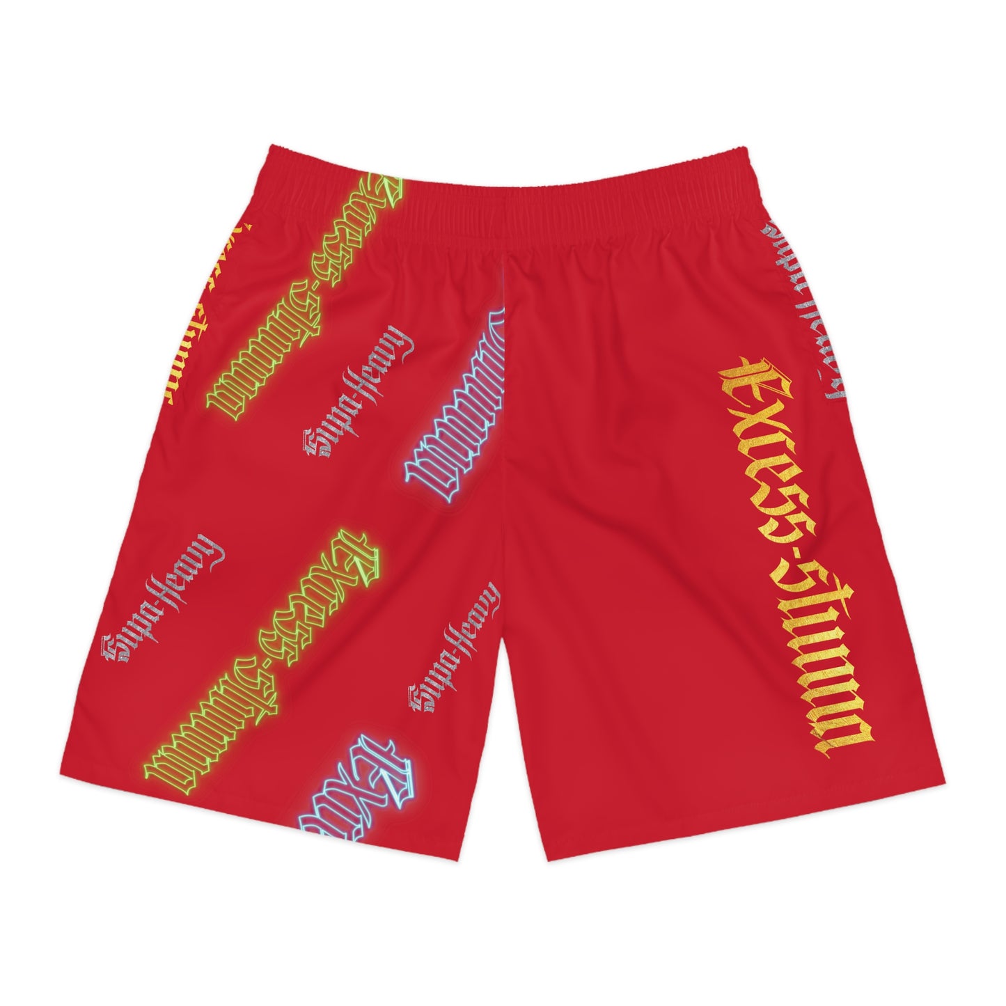 Dark Red Gator Drip Exclusive Supa-Heavy Excess-Stunna Hypa-Flex Limited Edition OG “Excess-Stunna Collection” Men's Jogguz Playuz Shorts