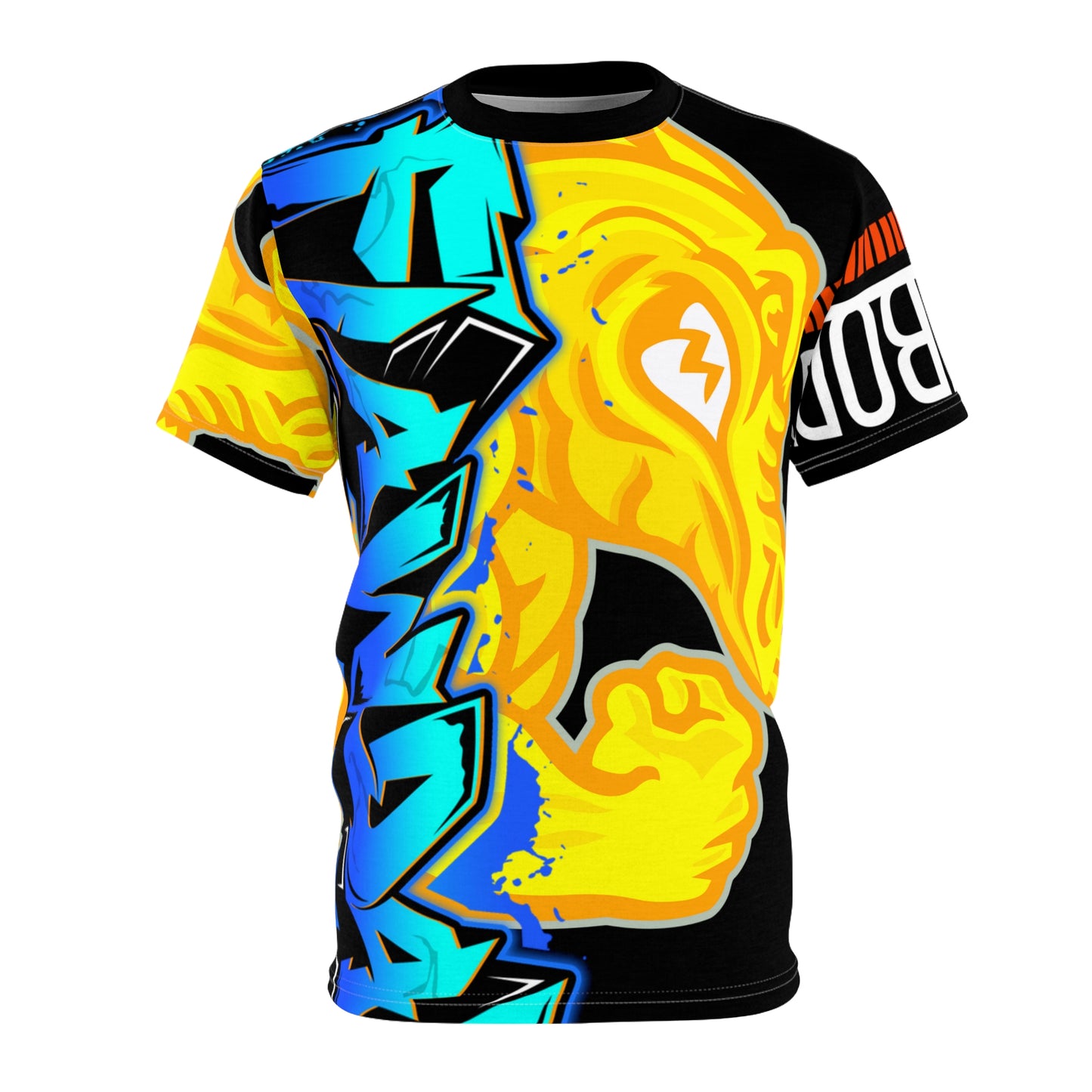 Black/Yellow Flawdawear Limited Edition OG Flawda Mane “Everybody Know Me” Unisex Cut & Sew Playuz Tee