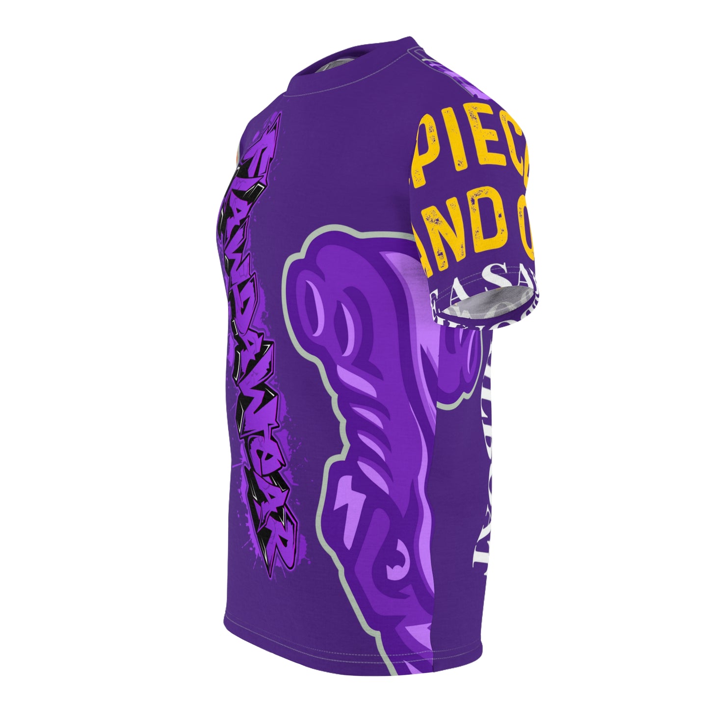 Purple Flawdawear Limited Edition OG Flawda Mane “My Piece Stand Out Like A Sailboat” Unisex Cut & Sew Playuz Tee