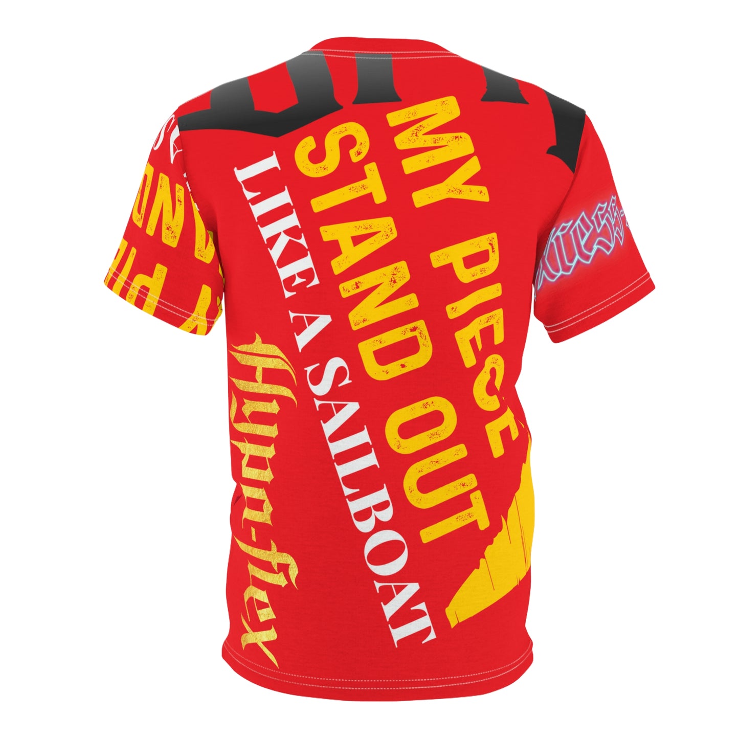 Red Gator Drip Exclusive Supa-Heavy Excess-Stunna Hypa-Flex Limited Edition OG Flawda Mane “My Piece Stand Out Like A Sailboat” Unisex Cut & Sew Playuz Tee