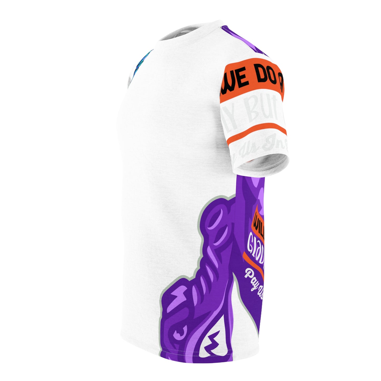 White Flawdawear Limited Edition OG Rich Daddy “Will We Do A Show Gladly But U Gotta Pay Us In Bags G” Unisex Cut & Sew Playuz Tee