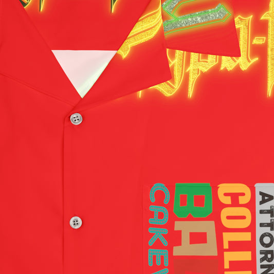 Red Gator Drip Exclusive Supa-Heavy Excess-Stunna Hypa-Flex Limited Edition OG Rich Daddy “Attorney Fees Collected Back 2 Cakewood” Men’s Hawaiian Playuz Shirt