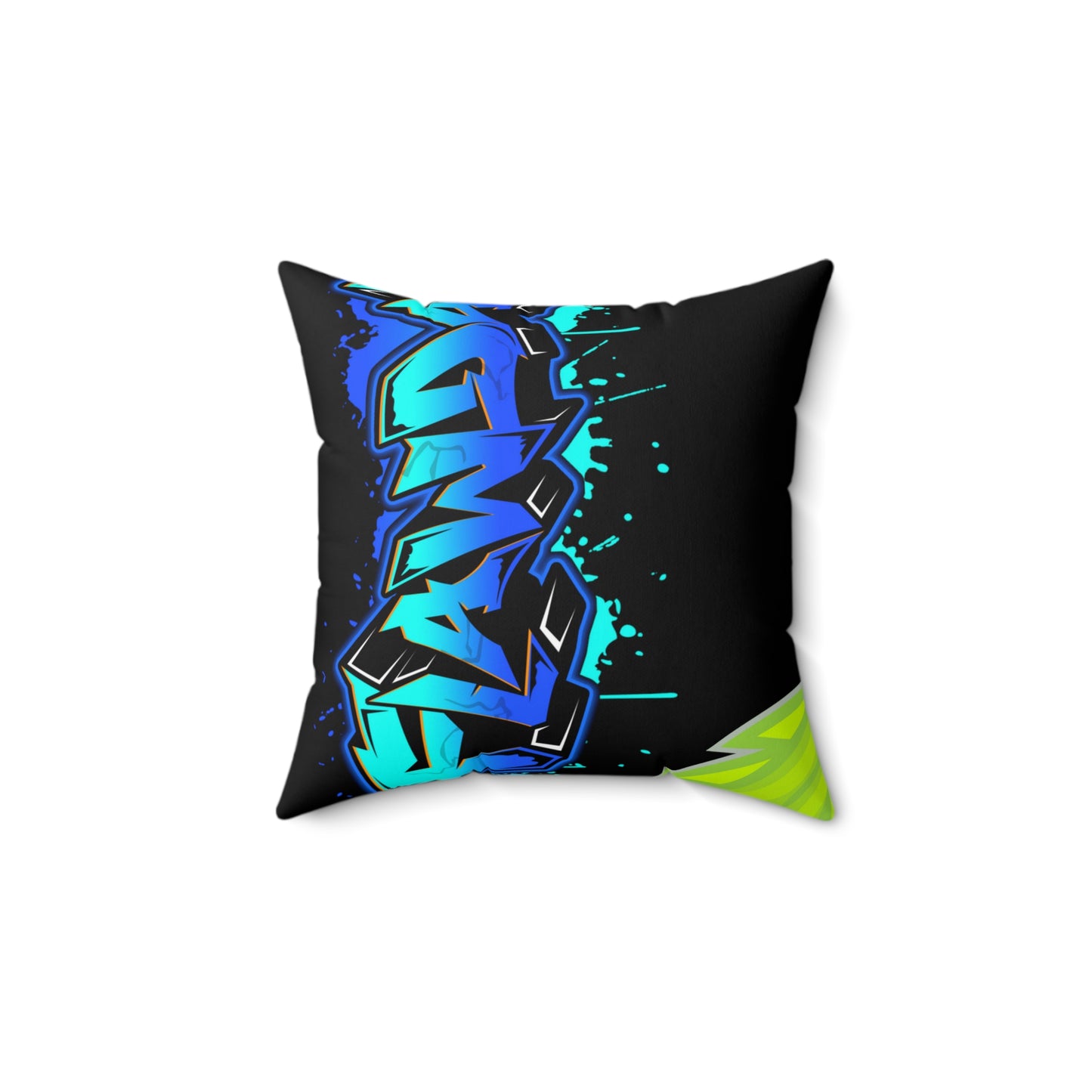 Black Flawdawear Limited Edition OG Rich Daddy “Will We Do A Show Gladly But U Gotta Pay Us In Bags G” Spun Polyester Square Playuz Pillow