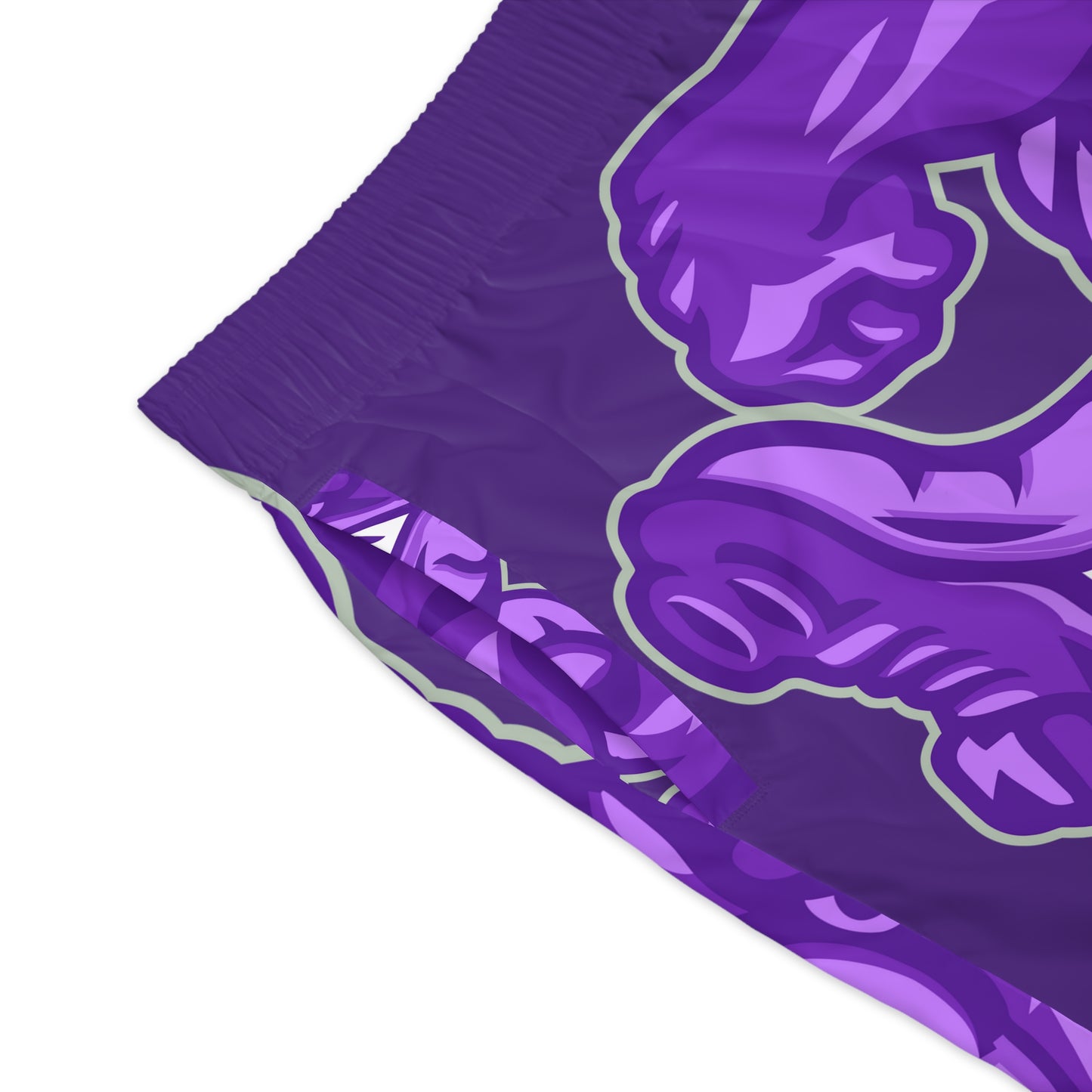 Purple Flawdawear Limited Edition OG Flawda Mane “From Ramen Noodles To 5 Star” Men’s Jogguz Playuz Shorts