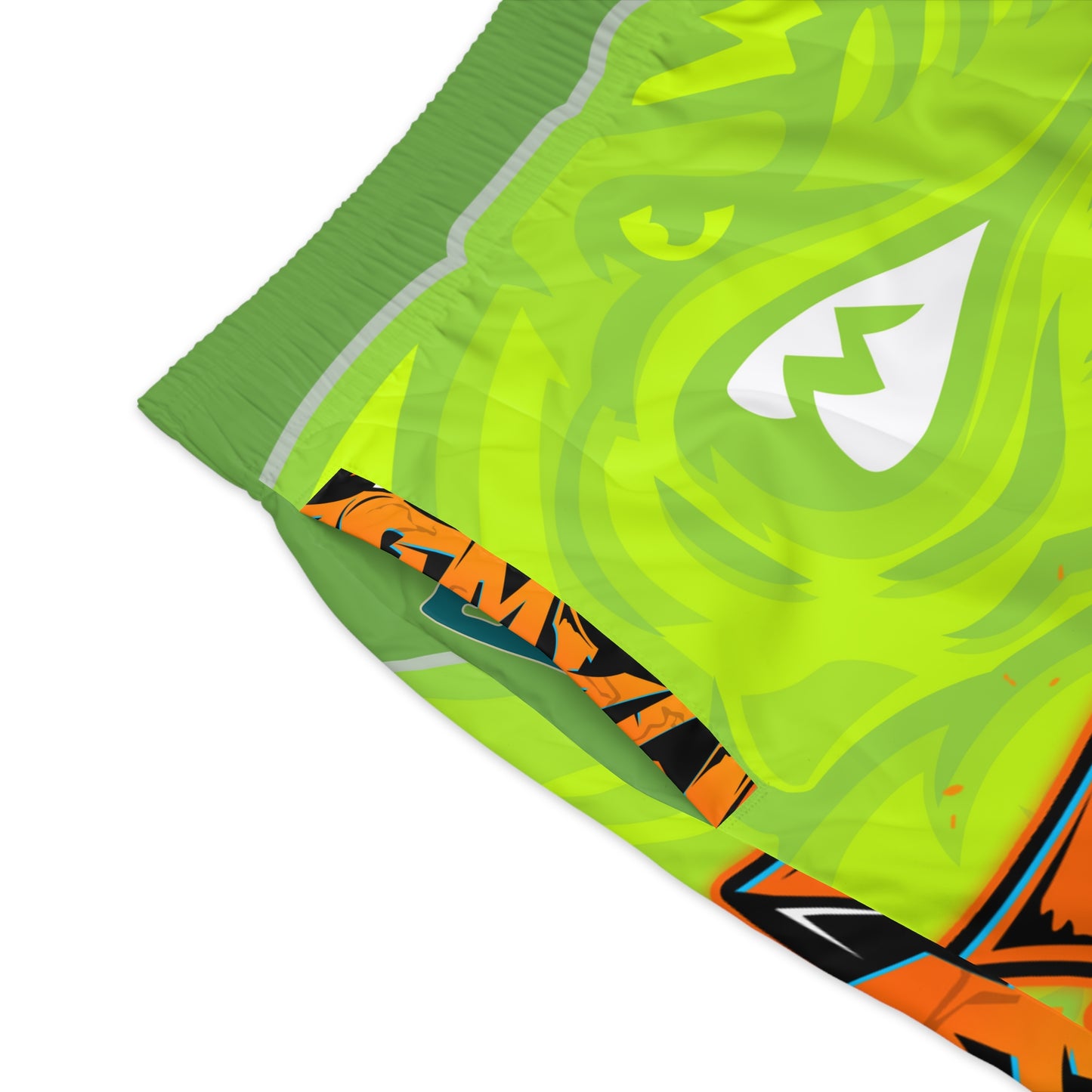 Green Flawdawear Limited Edition OG Flawda Mane “Ribs Cook’n N’ Men’s Jogguz Playuz Shorts