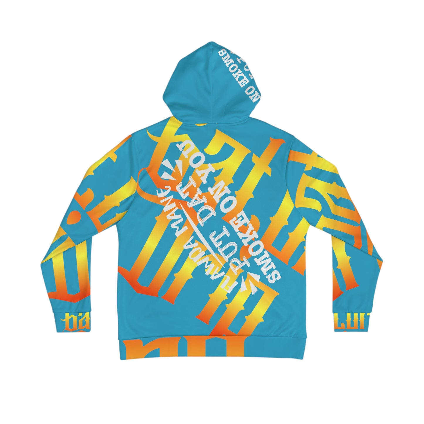 Turquoise Gator Drip Exclusive Supa-Heavy Excess-Stunna Hypa-Flex Limited Edition OG Alligator Playuz “Flawda Mane Put Dat Smoke On You” Men's Playuz Sweatshirt