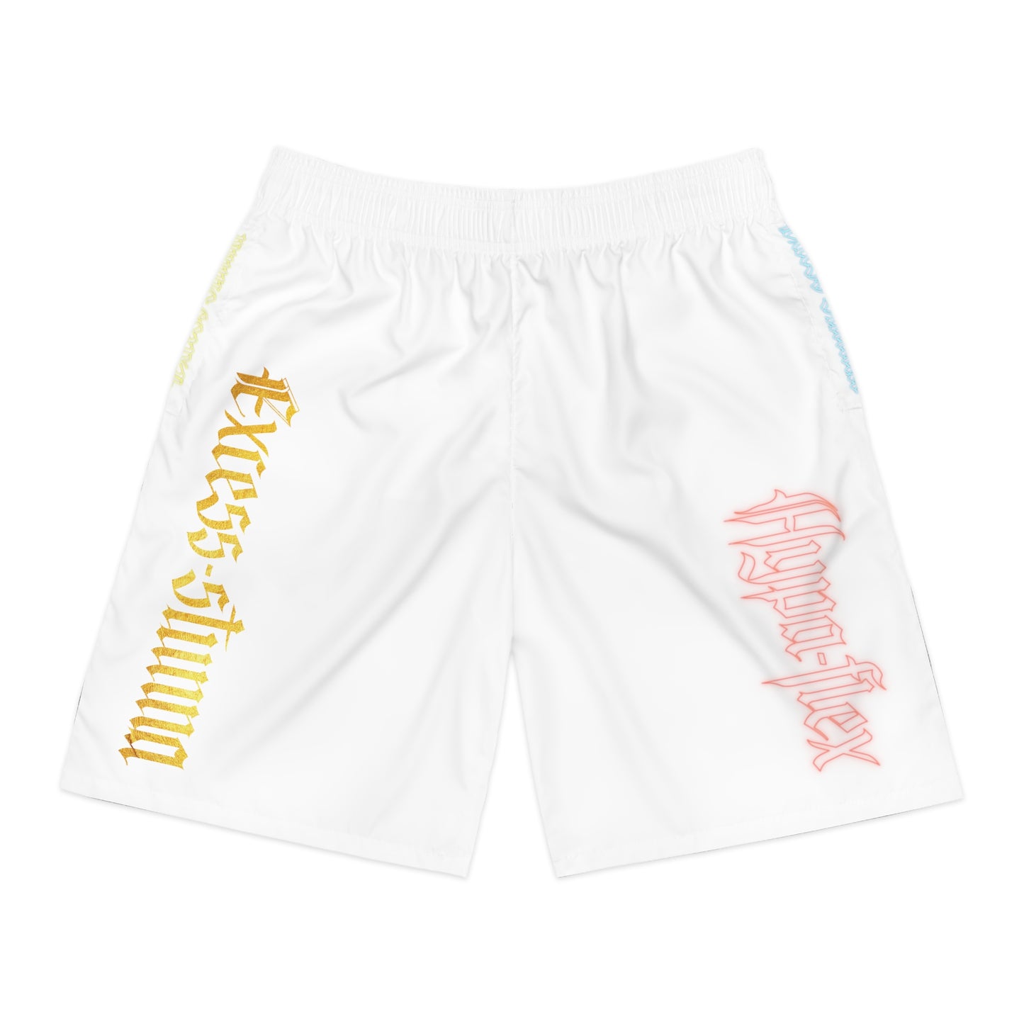 White Gator Drip Exclusive Supa-Heavy Excess-Stunna Hypa-Flex Limited Edition OG “Excess-Stunna Collection” Men's Jogguz Playuz Shorts