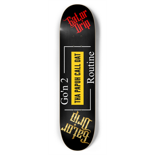 Black Gator Drip 7.75 Pop “Papuh Routine" Limited