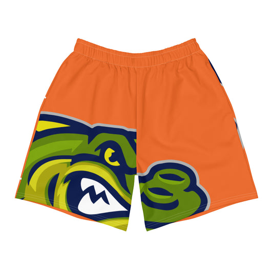 Orange Flawdawear Limited Edition OG Flawda Mane “Call Me Wall St Cuz I’m Tryna Have 8 Figguz” Men’s Athletic Playuz Shorts