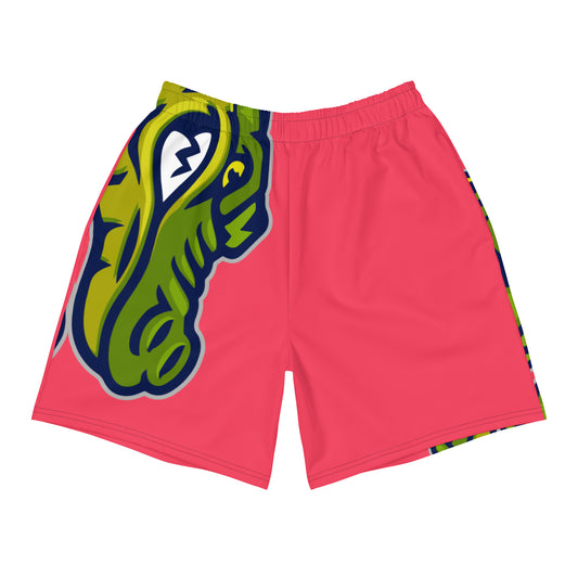 Radical Red Flawdawear Limited Edition OG Rich Daddy “Glacier Stunt’n Tawn Clear VVS Or Flawless Dear” Men’s Athletic Playuz Shorts