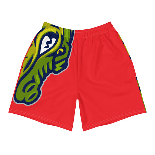 Alizarin Flawdawear Limited Edition OG Alligator Playuz “Golds In Rock’n Gator” Men’s Athletic Playuz Shorts